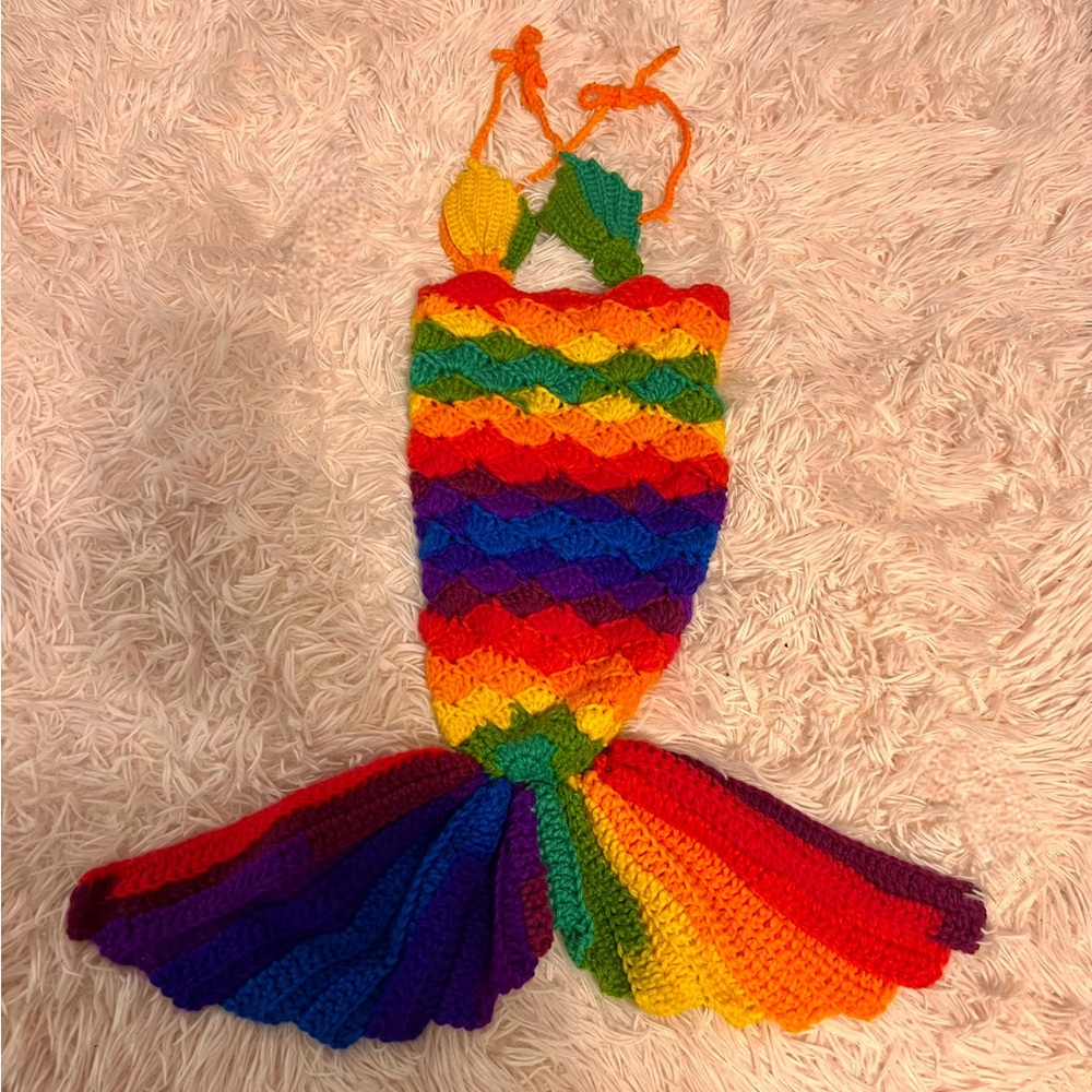 Hand made Newborn Mermaid Outfit